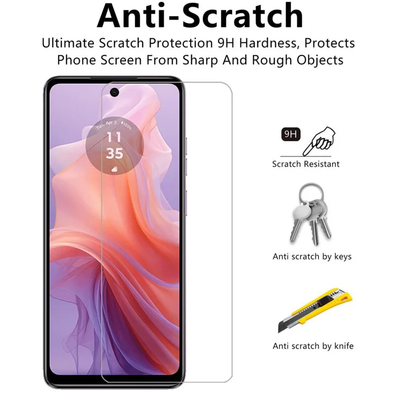 Protector de pantalla de vidrio templado para motorola moto e14, película para motoe14 motoe e 14 14e 5g, motorolae14 motorol mot mto - imagen 4