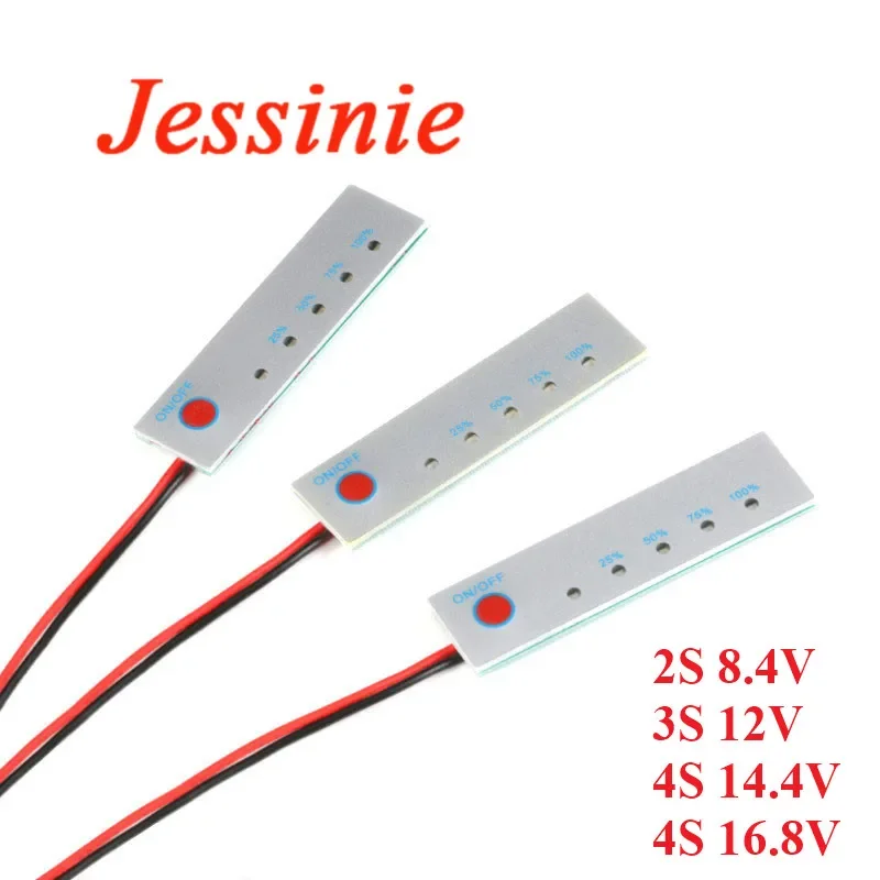 Indicador de capacidad de batería de litio 2S 3S 4S 18650, pantalla LED de potencia, medidor de placa PCB, probador, descarga de carga LCD DIY