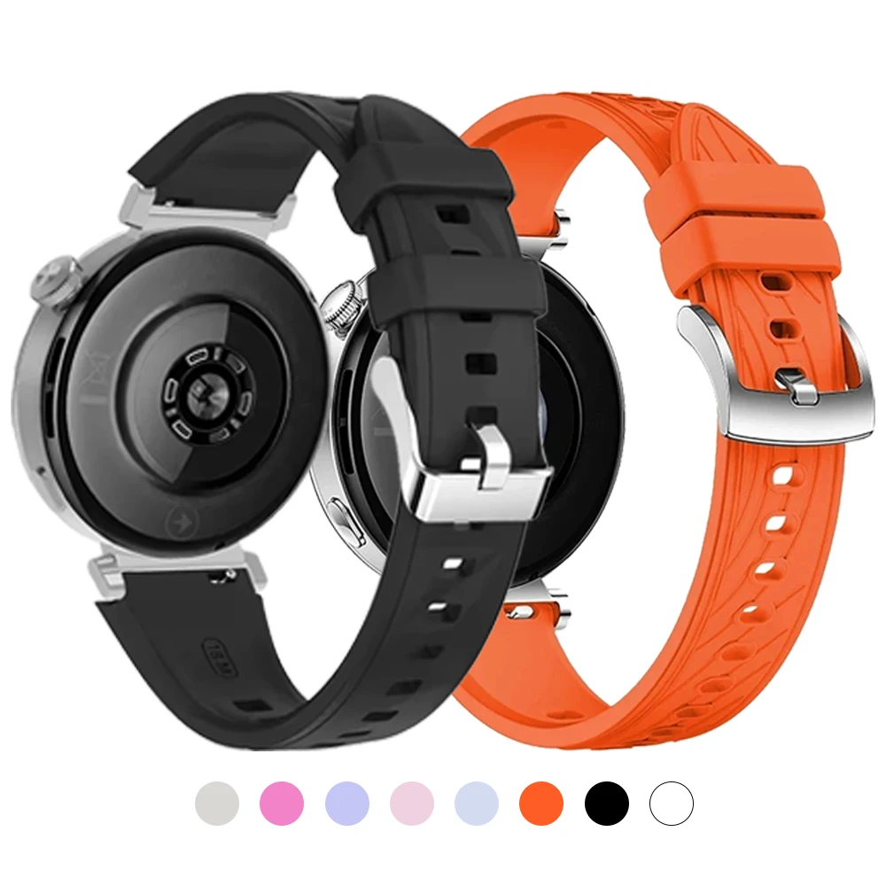 Correa deportiva de silicona de 18mm para Garmin Vivoactive 4S 3S, correa de reloj suave Venu 3S/2S/Forerunner 265S/255S, pulsera de repuesto