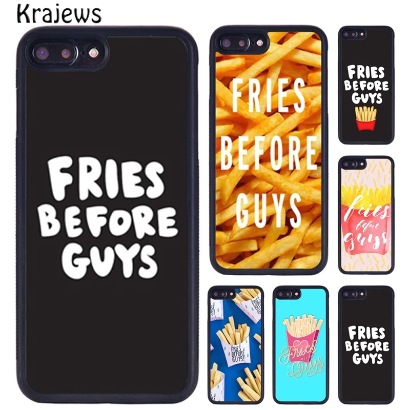 Krajews-funda de teléfono con patatas fritas antes de chicos, funda para iPhone 17 Air 16 15 14 11 12 13 Pro MAX Plus