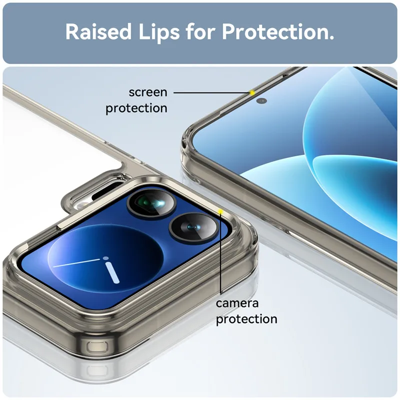 Para Xiaomi 17 Pro Max Funda Xiaomi Mi 17 Pro Max Funda TPU borde acrílico Backplane Fundas protectoras de teléfono para Xiaomi 17 Funda - imagen 5