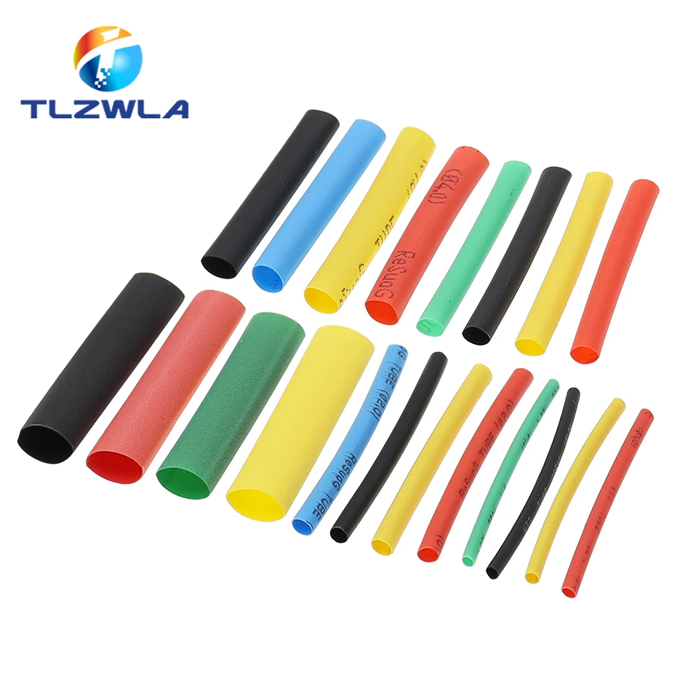164 unids/set poliolefina encogimiento surtido tubo termorretráctil Cable aislamiento manguito juego de tubos 2:1 - imagen 2