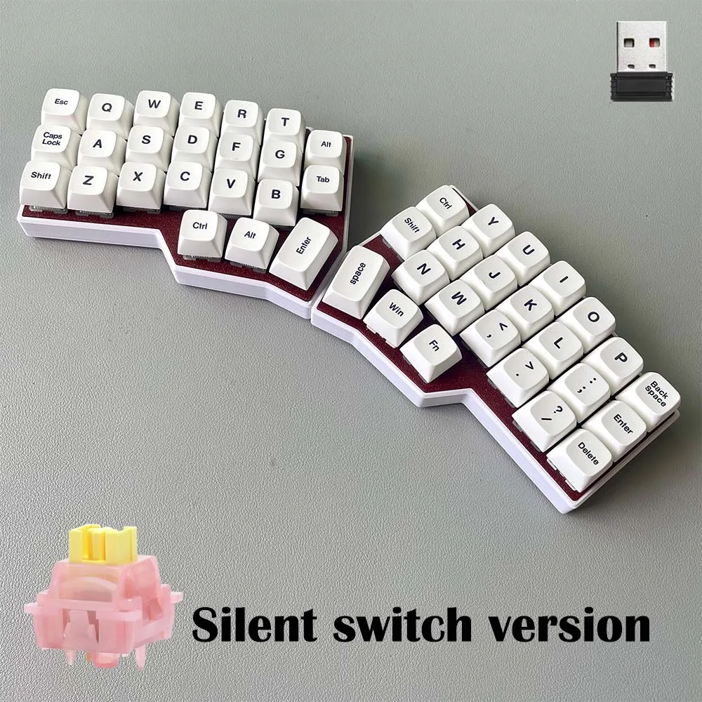 CORNE V4 2,4G teclado mecánico MX ergonómico dividido inalámbrico directo intercambiable en caliente versión de carga programable de 46 teclas - imagen 5