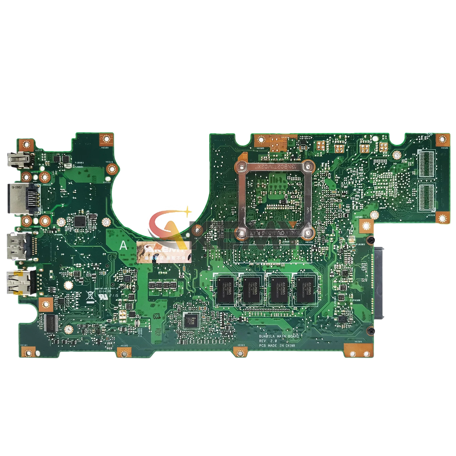 Placa base para ordenador portátil BU401LA para ASUS ExpertBook BU401L BU401LG BU401LAV BU401LA con CPU I3 I5 I7 100% pruebas OK envío rápido - imagen 2