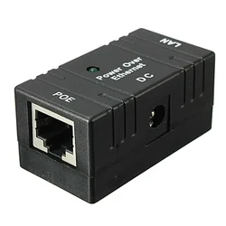 Adaptador POE pasivo pared RJ45 1000/100Mbps para cámaras IP CCTV