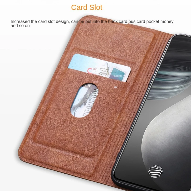 Funda de cuero de alta calidad para OPPO Find X9 Pro, funda protectora con tapa magnética, billetera con ranura para tarjetas, Fundas con soporte - imagen 5