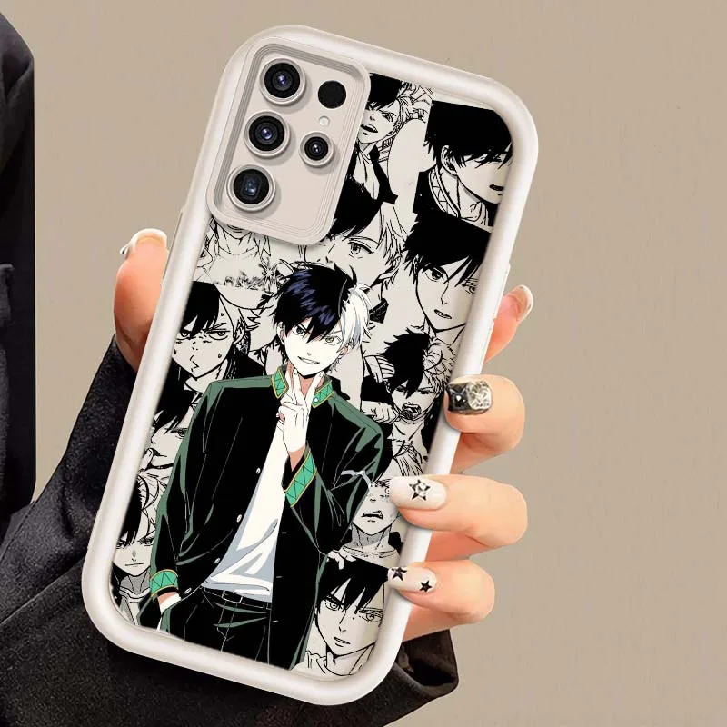 Funda Sakura Haruka para Samsung Galaxy S25 S24 S23 S22 S21 S20 Ultra Plus FE 5G, funda de teléfono con escalera ocular - imagen 3