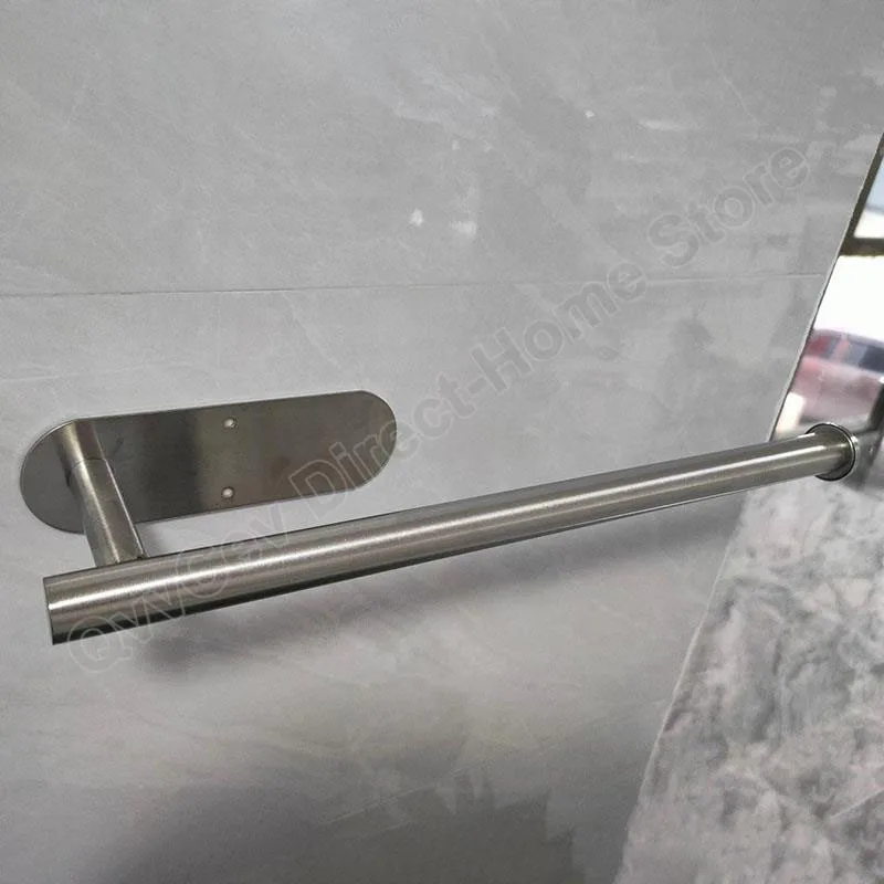 Accesorios autoadhesivos para pañuelos de baño, rollo de papel higiénico de acero inoxidable, soporte para papel de cocina, organizadores, estante sin perforaciones - imagen 5