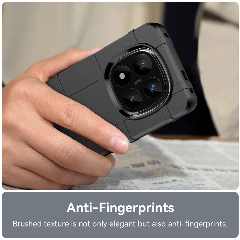 Para Xiaomi Redmi Note 14 Pro Plus funda protectora de goma mate de silicona Redmi Note 14 Pro Plus funda anticaída - imagen 2