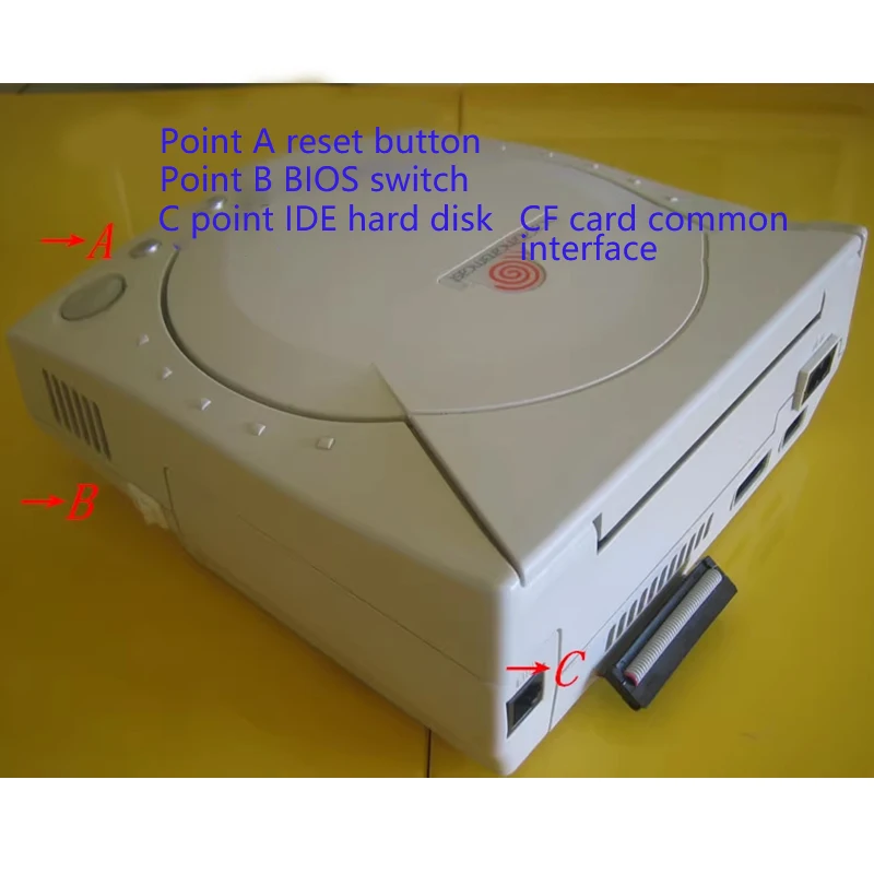 DC Dreamcast disco duro de consola de juegos RC4, Unidad óptica, disco duro, tarjeta CF de coexistencia, se puede utilizar por separado (sin arranque de disco) - imagen 3