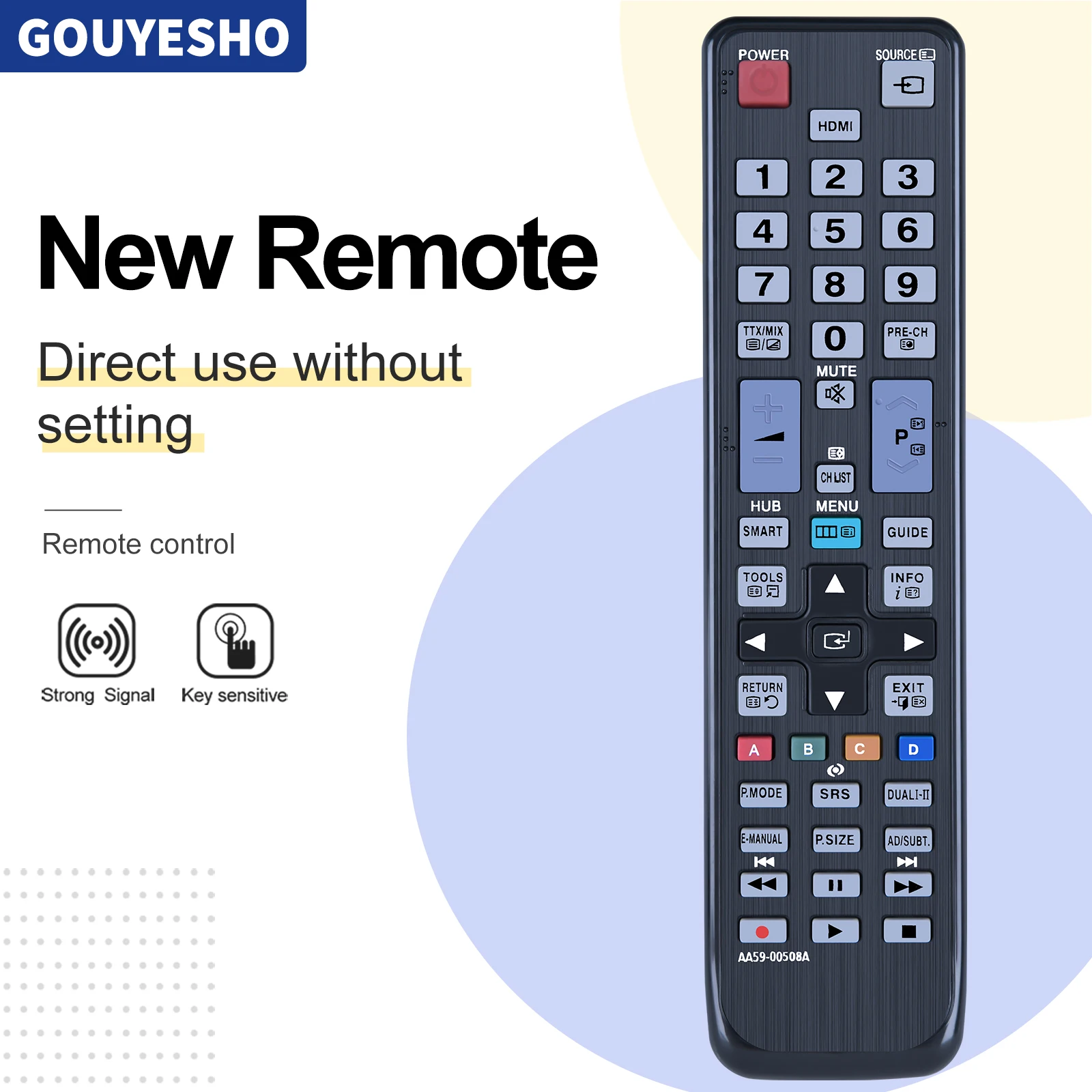 Nuevo AA59-00508A Control remoto para Samsung TV UE32D5520 UE37D5520 UE40D5520
