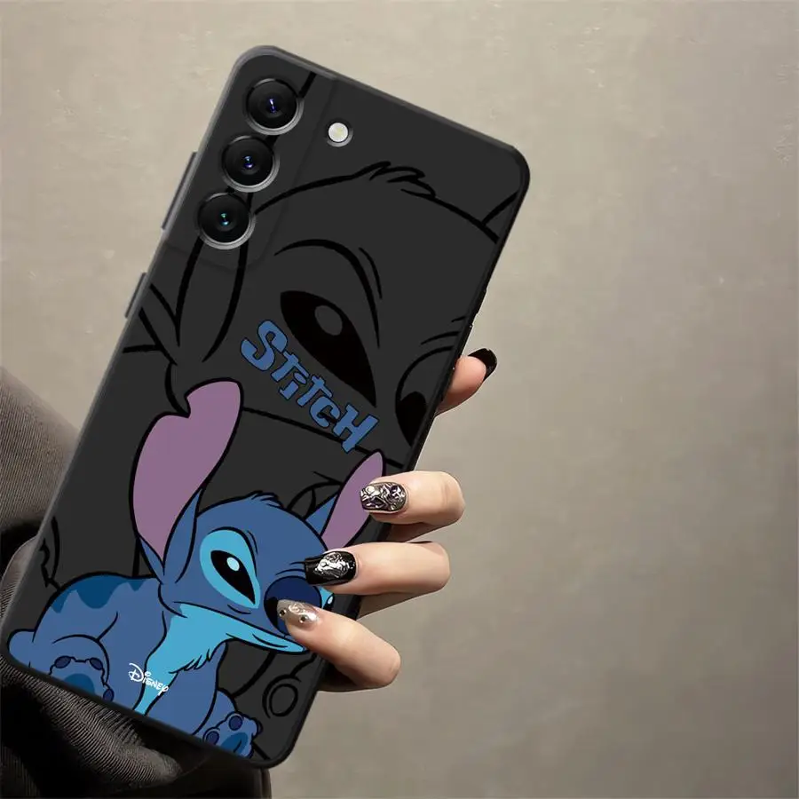 Funda para Honor 8X Magic5Lite X7 70 X5b 200 400 Lite X8 X9a X6 90 funda de teléfono suave negra dibujos animados Disney Stitch - imagen 2