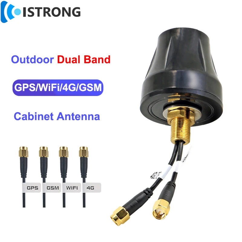 Antena combinada de doble banda para exteriores, amplificador de señal de largo alcance, WiFi/4G/GSM/GPS, impermeable, 5/28dBi, SMA macho, Cable de 3 metros - imagen 2