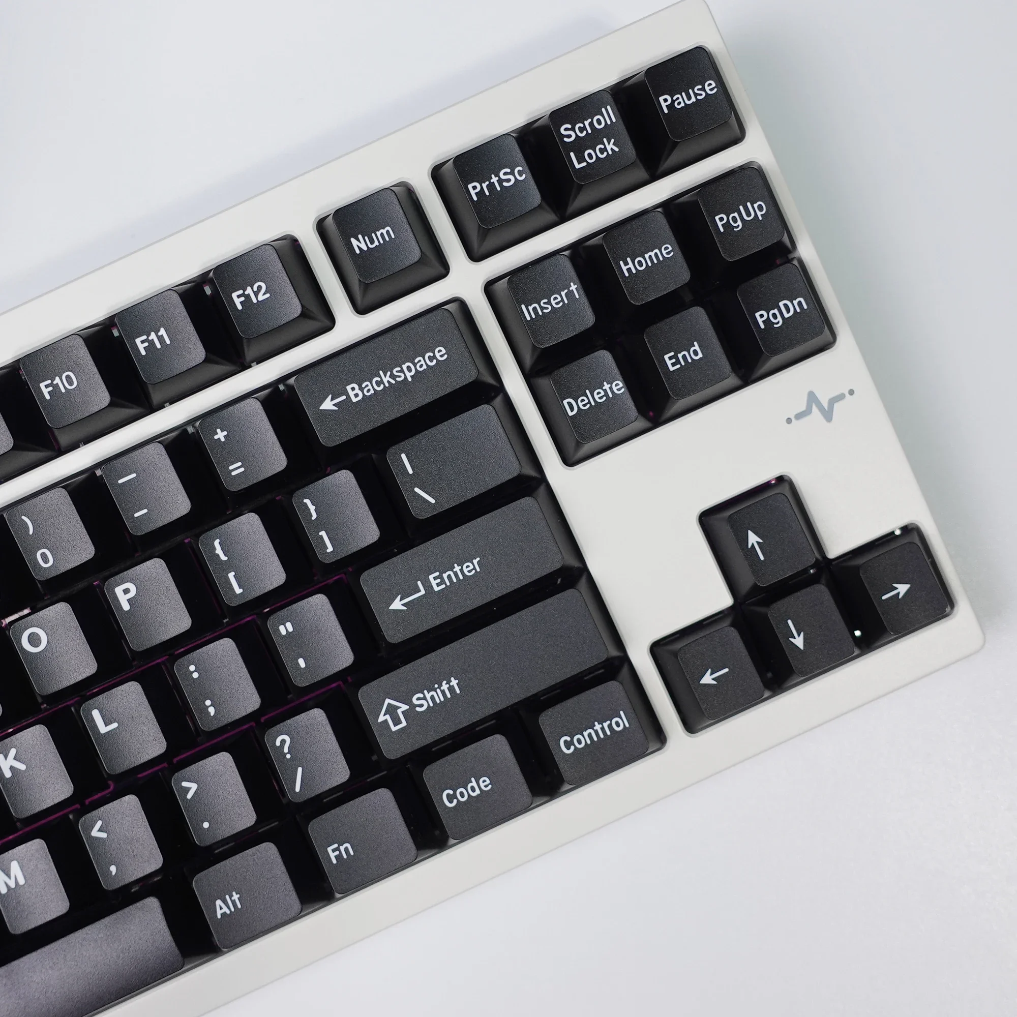 KBDiy GMK Keycaps 174 teclas Retro blanco y negro WOB PBT Keycap doble disparo cereza perfil teclas para juegos mecánicos Keyboa - imagen 3