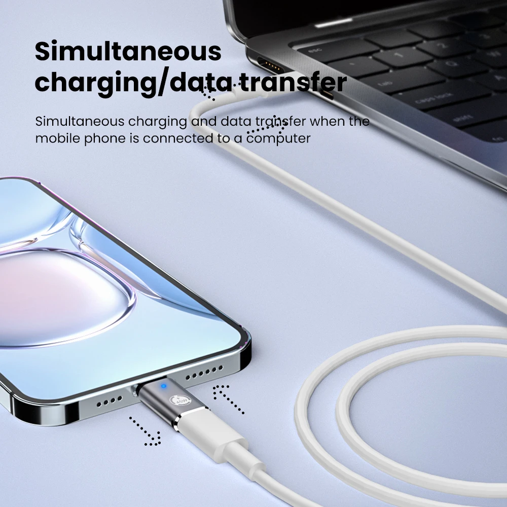 Adaptador Elough iOS a tipo C OTG USB C macho a Lightning hembra convertidor para iPhone 16 15 iPad PD 45W convertidor de carga rápida - imagen 2