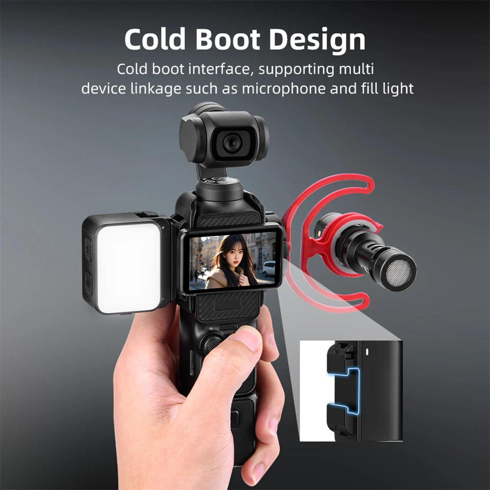 Luz LED para vídeo, iluminación de fotografía recargable, luz de Vlogging, accesorios de cámara para DJI Osmo Pocket 3 - imagen 3