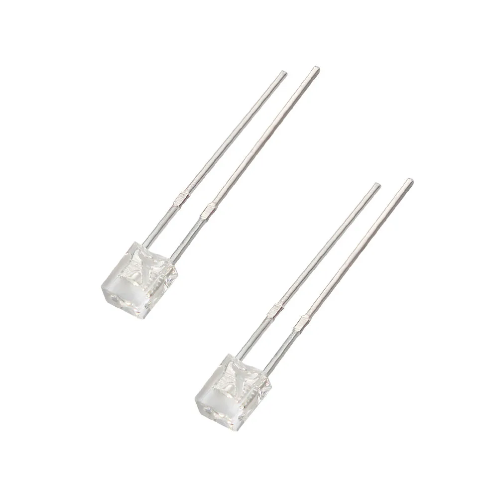 Diodo LED transparente de 100 piezas, 2x3x4MM, blanco, verde, rojo, amarillo, azul, 2x3x4MM - imagen 2