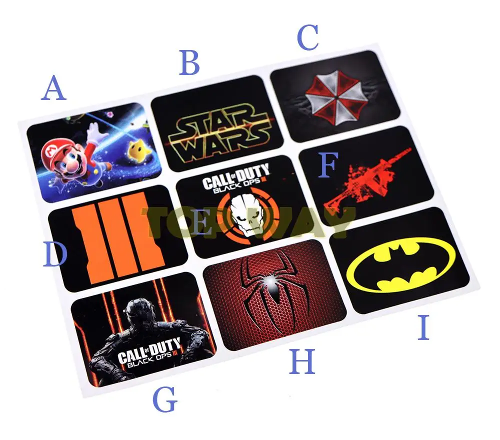 9 Uds. Para Sony PlayStation PS4 pegatinas de vinilo personalizadas con almohadilla táctil de PVC para Sony Dualshock 4 Pro/controlador delgado protector de panel táctil - imagen 4