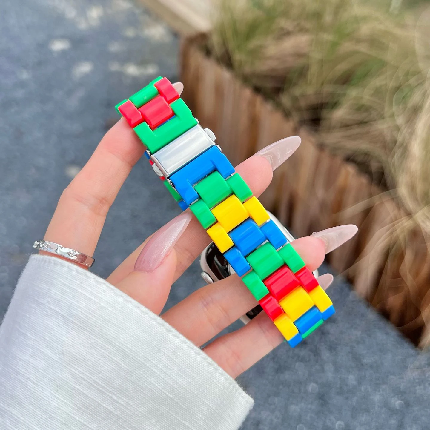 Correa de resina transparente de 22mm para reloj Realme 5, pulsera para reloj Realme S2/S S Pro/2 2 Pro/3 3 Pro, correa de repuesto - imagen 5