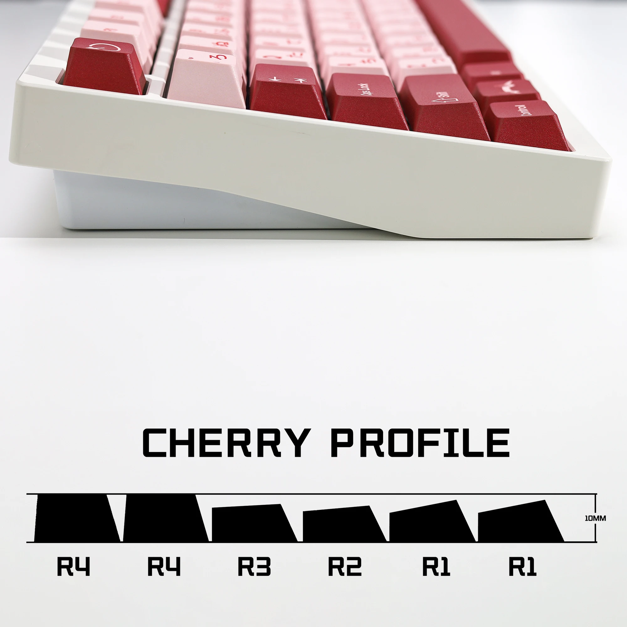 KBDiy GMK Darling Keycaps japonés PBT Retro Alice Cherry perfil ISO Keycap para MX Switch 60 Teclado mecánico para juegos Aula - imagen 4