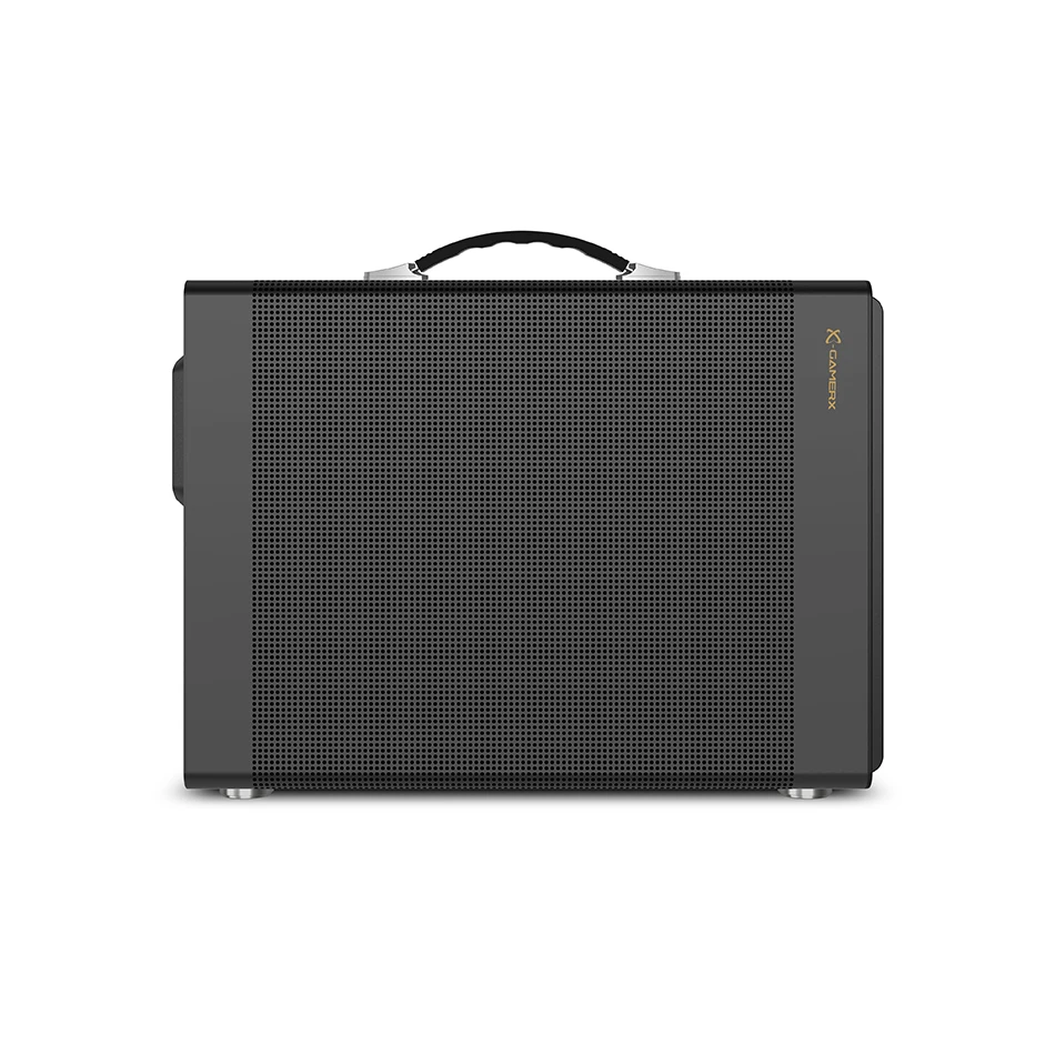 Power Train P40 MATX funda de malla portátil DIY Mini compacto ITX tipo c juego de escritorio chasis de computadora compatible con tarjeta gráfica de 350mm - imagen 3