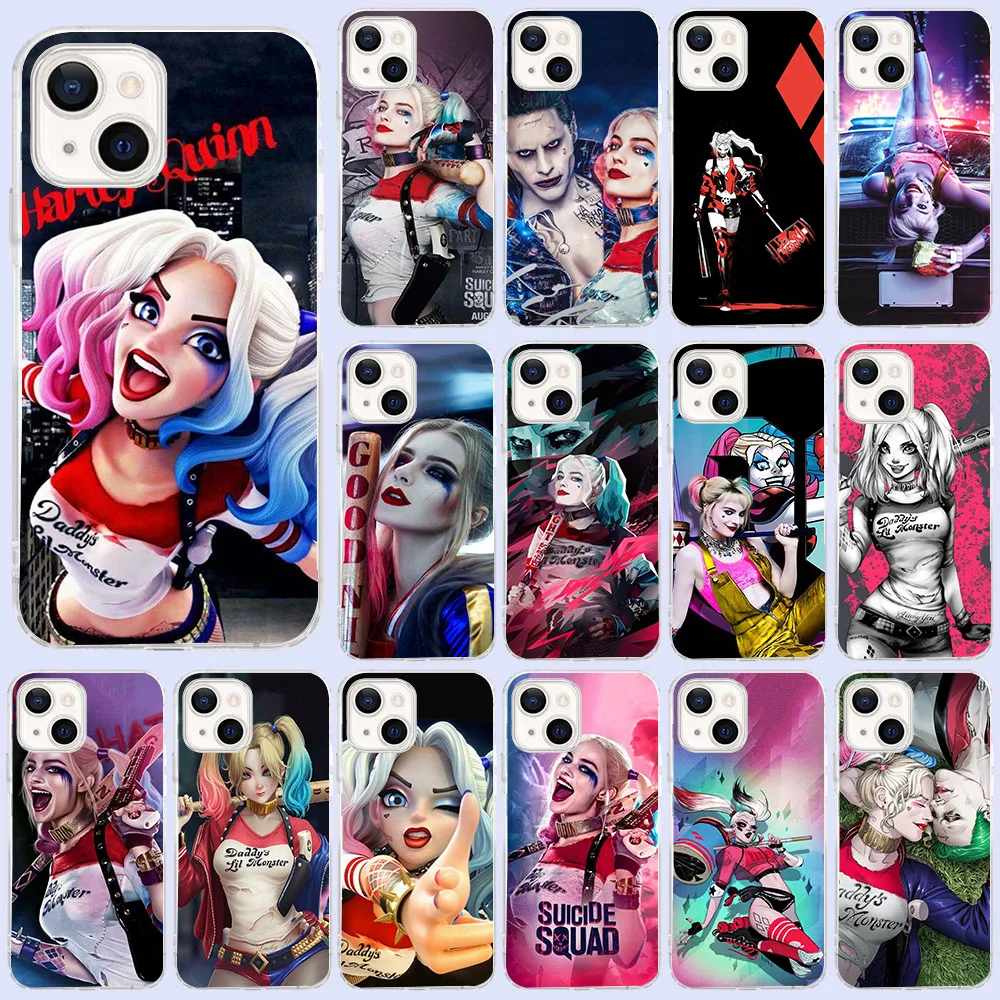 Funda de silicona KT-48 Harley Quinn, para Moto Z2, E4, E5, E6, E6S, E6i, E7, G32, G23, G52, E20, E30, E40 Plus, Play GO