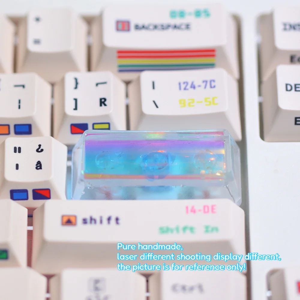 Teclas láser personalizadas DIY, tapa de teclado mecánico transparente de resina para interruptor Cherry MX, tecla de retroiluminación de juego - imagen 4
