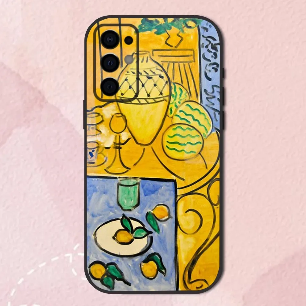 Funda de teléfono con pintura artística de Henry Matisse para Samsung S24,S21,S22,S23,S30,Ultra,S20,Plus,Fe,Lite,Note,10,9,5G, carcasa suave negra - imagen 4