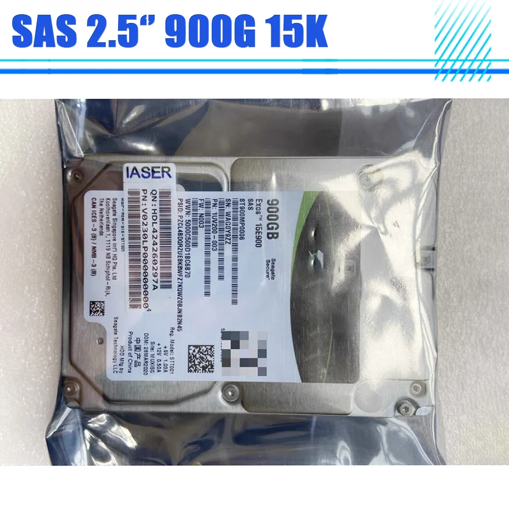 ST900MP0006 SAS 2.5" disco duro del servidor 900G 15K para Seagate HDD