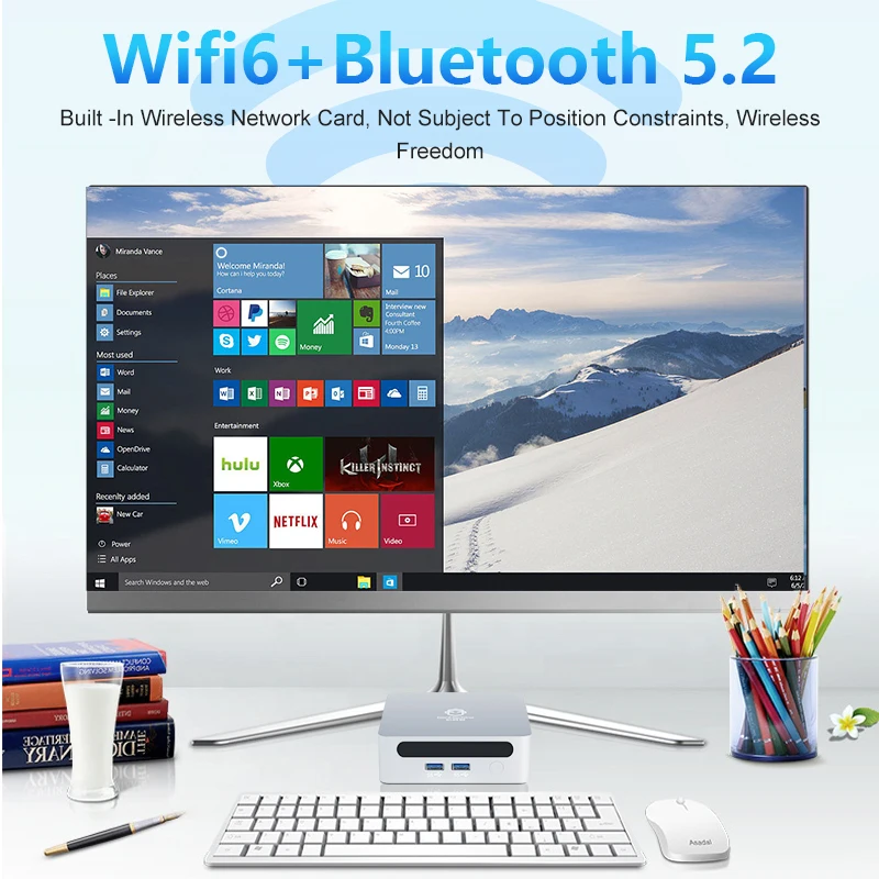 GenMachine nuevo Mini PC AMD Ryzen 3 4300U CPU Windows 10/11 2,7 GHz hasta 3,7 GHz DDR4 32GB RAM Wifi6 pc gamer ordenador MINI PC - imagen 5