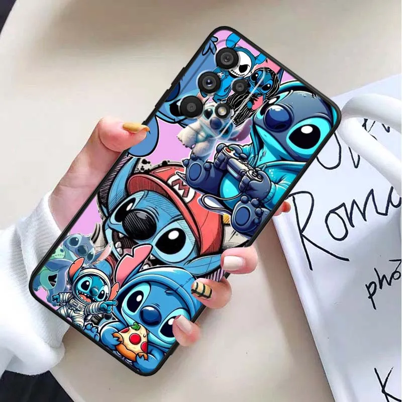 Amante del punto para Samsung Galaxy A54 A55 A56 A70 A71 A72 A73 J4 J6 M02 M11 M12 5G funda de teléfono negra - imagen 3