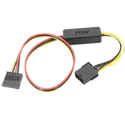 Cable Alimentación GPU PCIe 8Pin Hembra a SATA Molex IDE Discos Duros