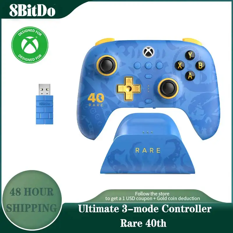 8BitDo Ultimate 40° controlador raro de 3 modos, gamepad con joysticks de efecto Hall para Xbox Series X | S, Xbox One, PC Windows, Android - imagen 2