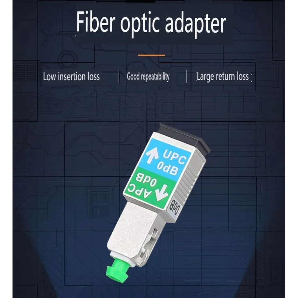 Adaptador de SC-SC de fibra óptica, adaptador de cable UPC APC a UPC, acoplador APC simplex, modo único, conversión extendida, par SC macho/hembra - imagen 3