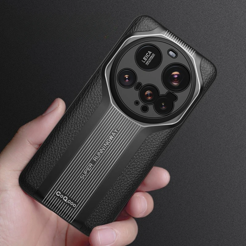 Para Xiaomi 15 Ultra funda de lujo con pintura brillante patrón de cuero Litchi + cubierta de borde de TPU suave para Xiaomi Mi 15 Ultra - imagen 2