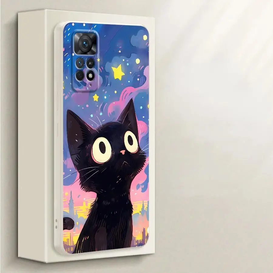 Funda blanda Van Gogh Art Cat para Xiaomi Redmi Note 10 11 Pro 13 12 ProPlus 11s 12s 10 14 Pro Plus 10Lite - imagen 3
