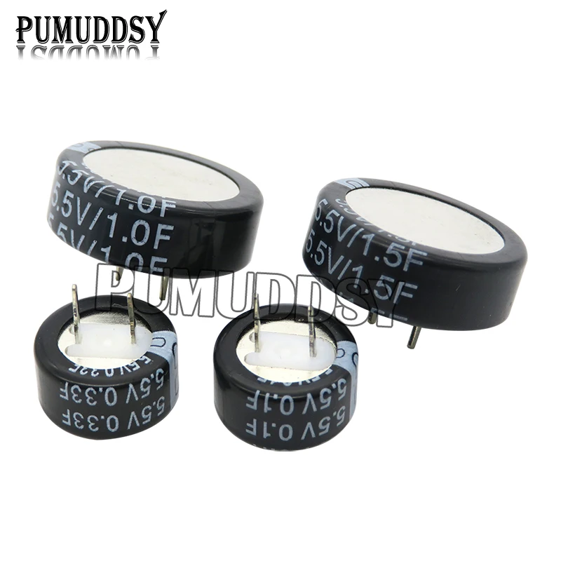 Supercondensador de botón tipo C, 1 piezas, 5,5 V, 0.1F, 0.22F, 0.33F, 0.47F, 1F, 1.5F, 4.0F - imagen 4