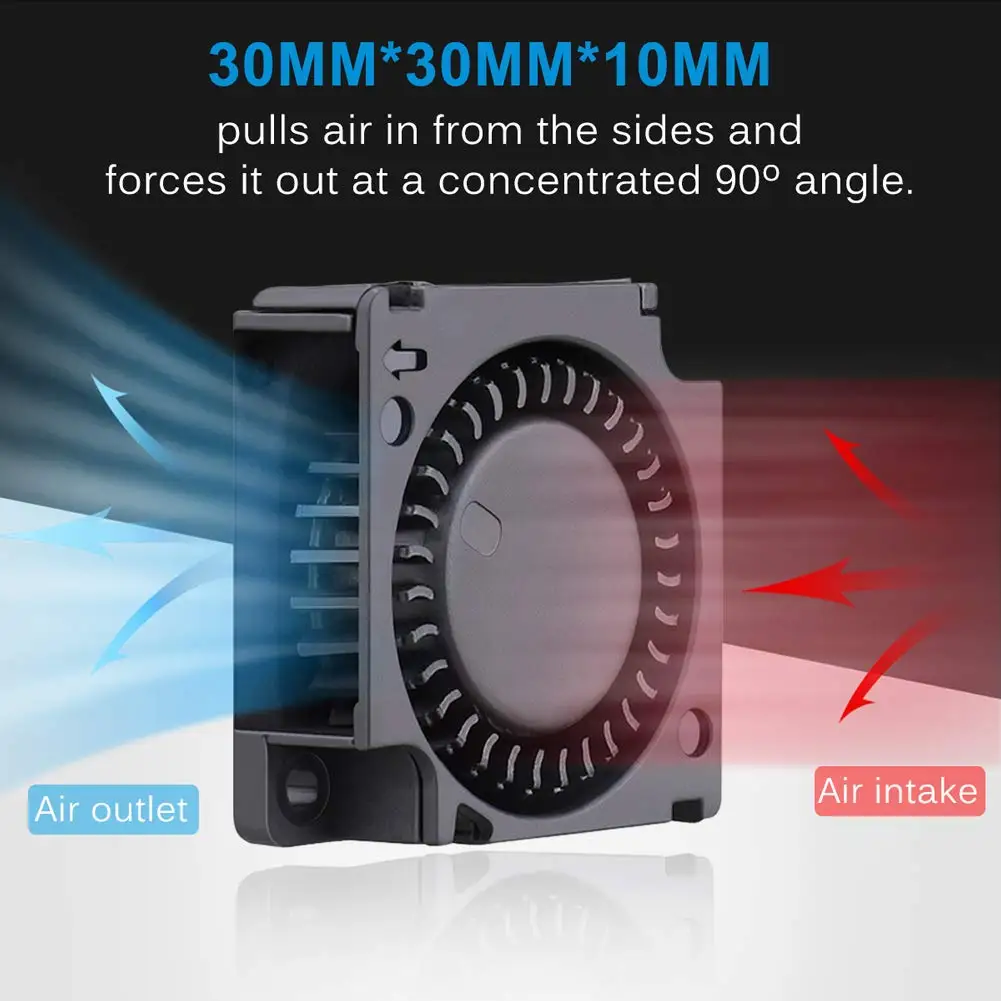 Gdstime-ventilador de doble rodamiento de bolas para impresora 3D, 2 piezas, 30x30x10mm, DC 5V/12V/24V, 30mm, 3010 unidades - imagen 4