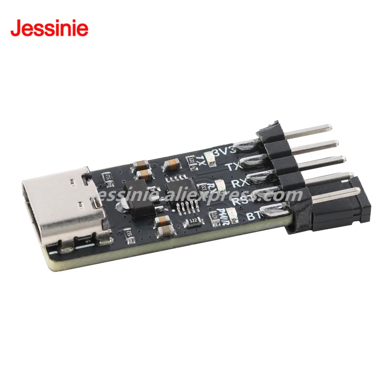 5 uds/1 unidad CH340X STM32/ESP32/ESP8266 programa automático descargar módulo quemador MCU USB a puerto serie TTL GD32/APM32/CKS32/AT32 - imagen 3