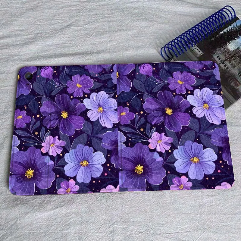 Flor púrpura para Samsung Galaxy Tab A7 A A8 A9 A11 S6 S11 10,1 10,4 10,5 pulgadas Lite PLus Tablet Funda - imagen 4