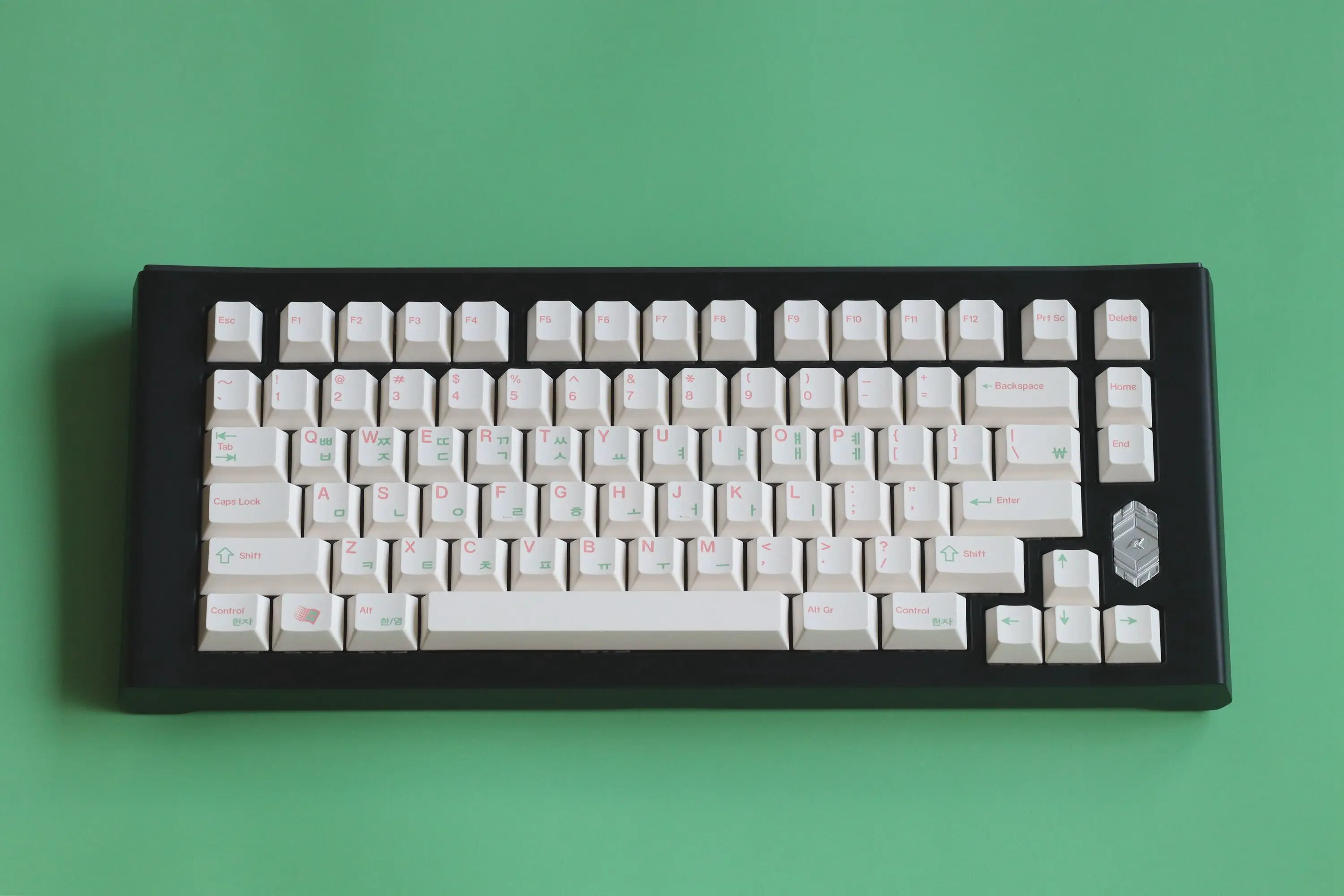 Keebox-teclas Shenpo rosa y verde, accesorio coreano Sub Legend Hangul, perfil de cereza, PBT Dye Sub, juego completo de 146 teclas para teclado mecánico - imagen 2