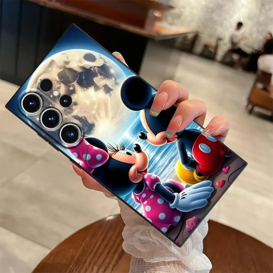 Funda trasera suave para teléfono Samsung Galaxy S9 S21 S25 + S25 Ultra S22 S24 Plus S23 FE S20 S24 + Mickey y Minnie - imagen 5