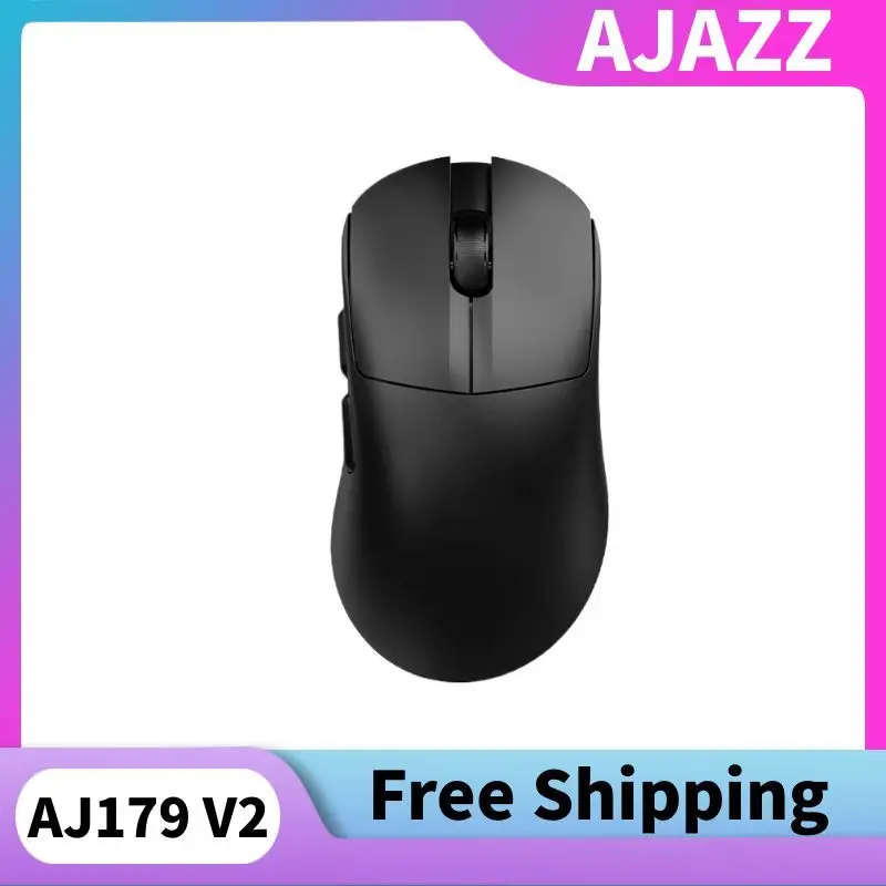 AJAZZ AJ179 V2 179MAX 1000HZ Ratón inalámbrico de modo dual para mano derecha con sensor PAW3311 y ratón para juegos personalizable de 12000 DPI