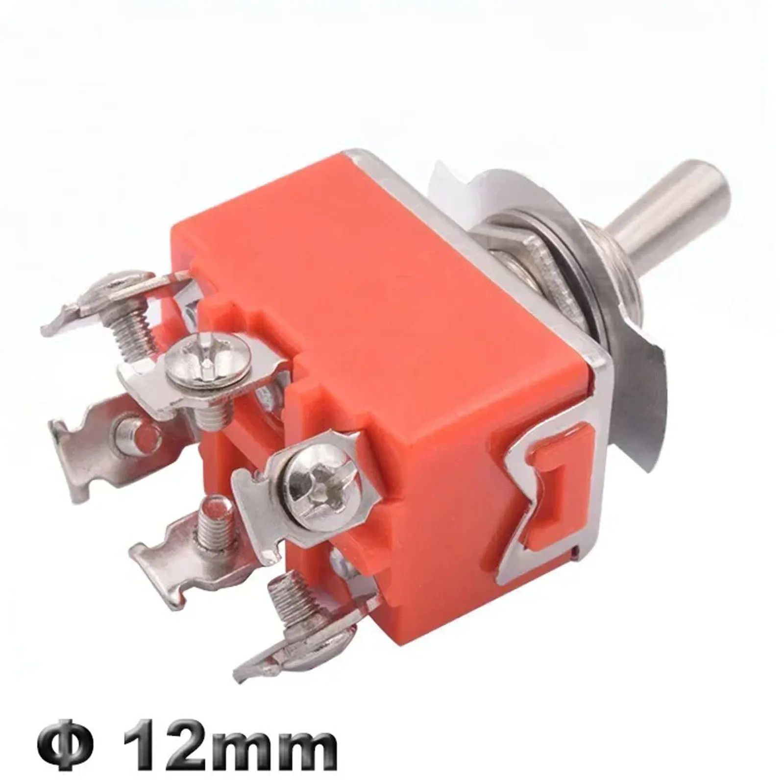 2 uds SPST DPDT 250V 15A interruptor de palanca 2 3 posiciones enganche encendido-apagado encendido-apagado E-TEN1322 1021 1122 1221 1321 tapa impermeable - imagen 5