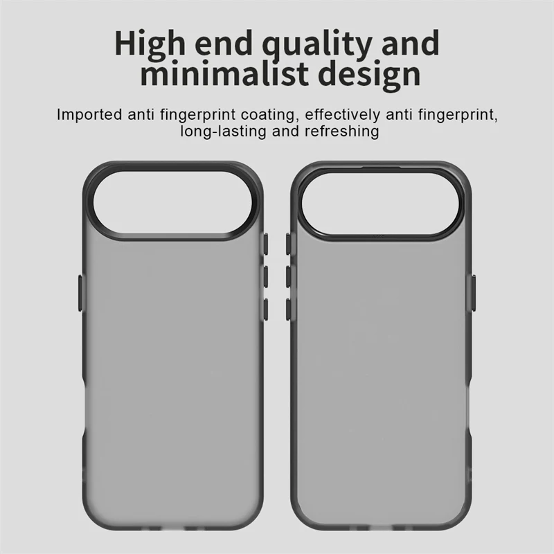 Funda de teléfono mate caramelo para Apple iPhone 17 Funda de aire para iPhone 17 Funda de aire sensación agradable a la piel чехол Funda trasera