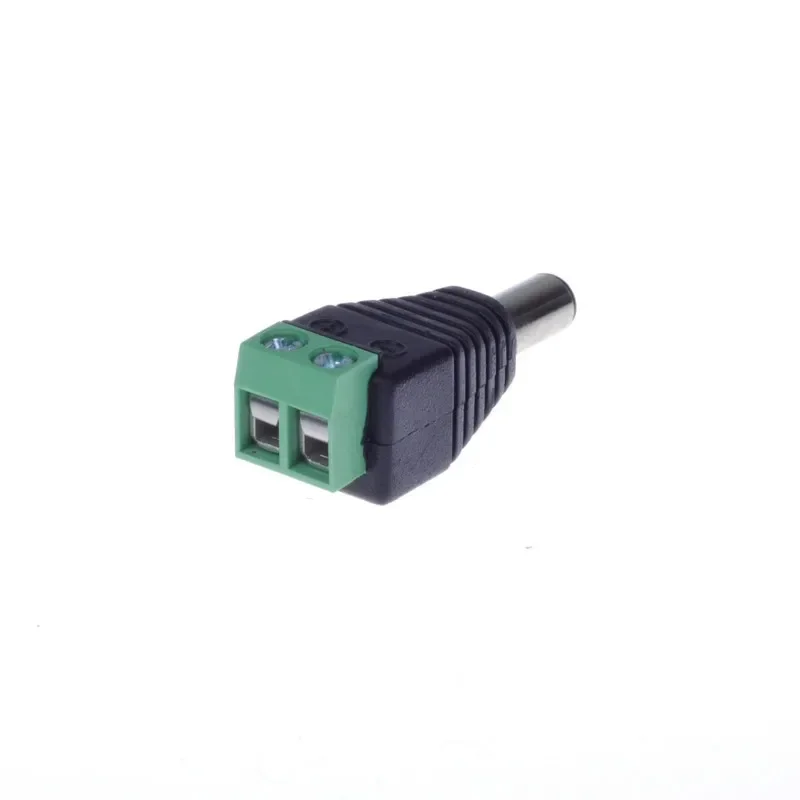 100 unids/lote 2,1mm x 5,5mm hembra macho adaptador de enchufe de alimentación CC para cámara CCTV - imagen 2
