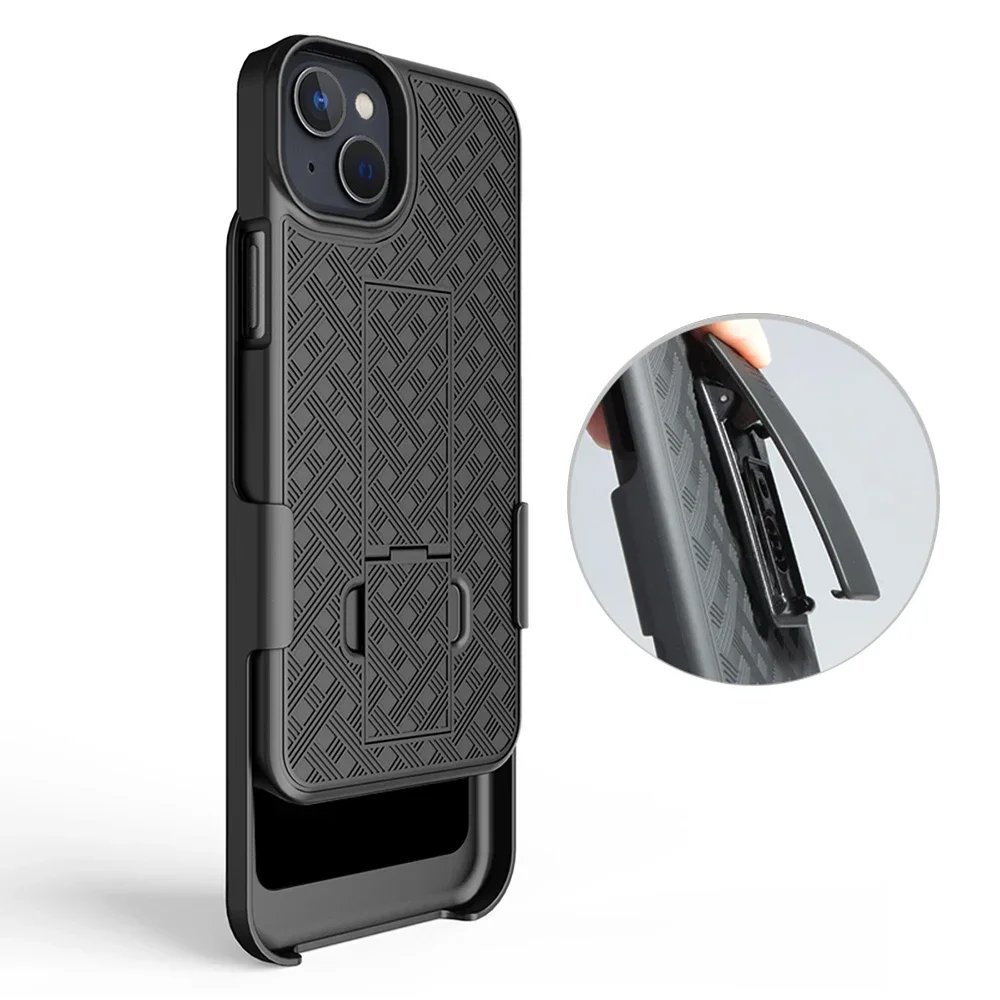 Funda de teléfono deportiva con Clip para cinturón de cintura para hombre, funda trasera con soporte para IPhone 17 Air 15 Plus 12 Mini 11 13 14 16 Pro Max - imagen 2