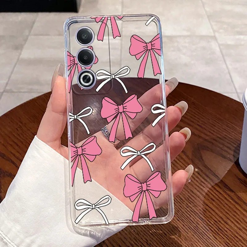 Para OPPO A3 Pro A80 5G 2025 funda transparente de lujo lindo conejo de amor divertido TPU carcasa de silicona suave para OPPOA80 A3Pro funda trasera de teléfono - imagen 4