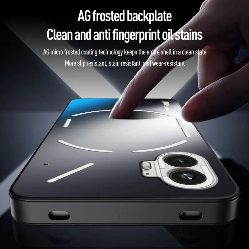 Funda para nada teléfono (1) One 5G AG esmerilado deslumbrante oro silicona dura a prueba de golpes funda completa para teléfono con cámara NothingPhone1 A063 - imagen 3