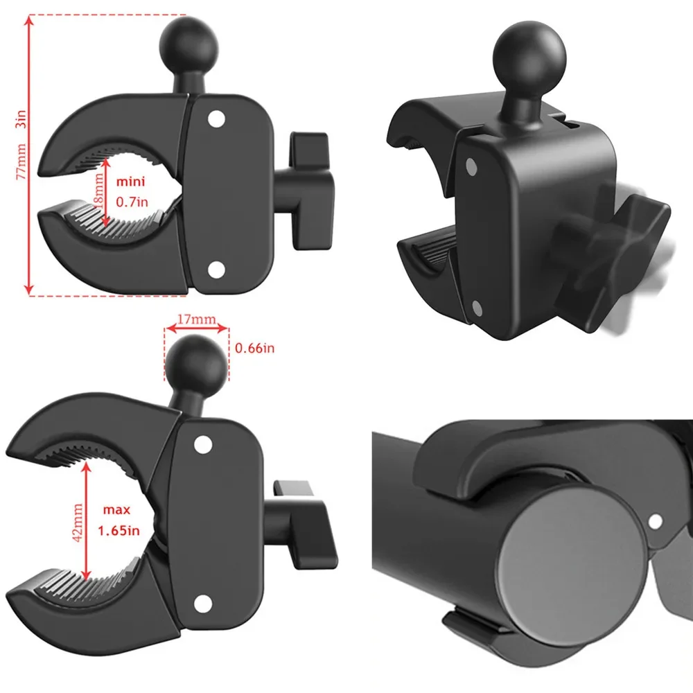 Soporte de abrazadera para tableta y manillar de 4,7 a 13 pulgadas, soporte para teléfono con Clip para motocicleta, bicicleta y Scooter para iPad 12,9 S8 S7 Fe Plus - imagen 5